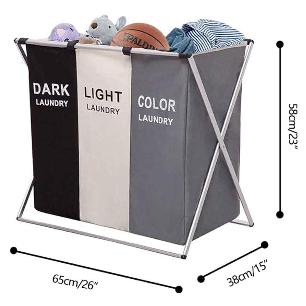 Miniatura 5 de canasta en tela para ropa  X3